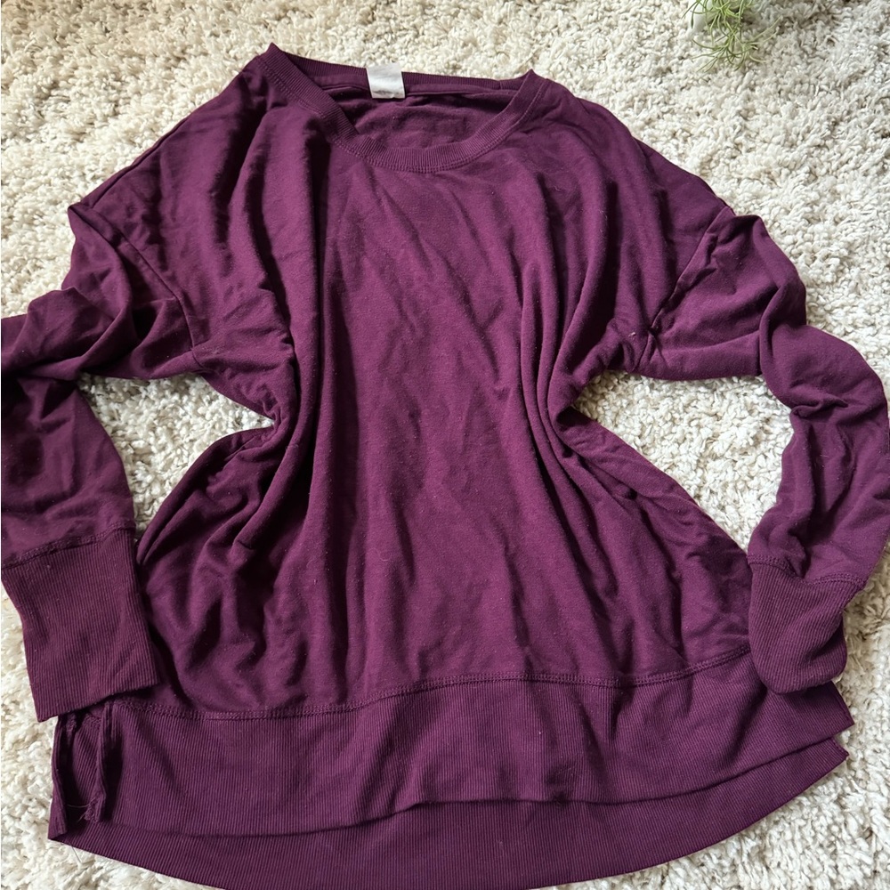 Avia maroon burgundy, oversized sweater, long sleeve spring comfortable …